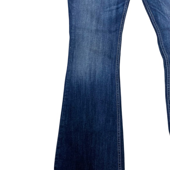 Levi’s 524 Too Super Low Flare Leg Distressed Denim Jeans Size 11 - Picture 4 of 11